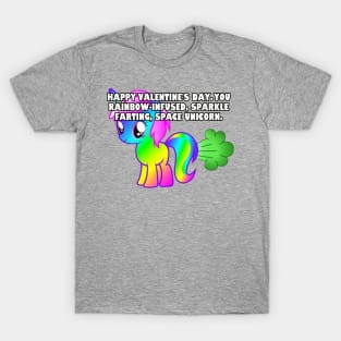 Happy Valentine you space unicorn T-Shirt